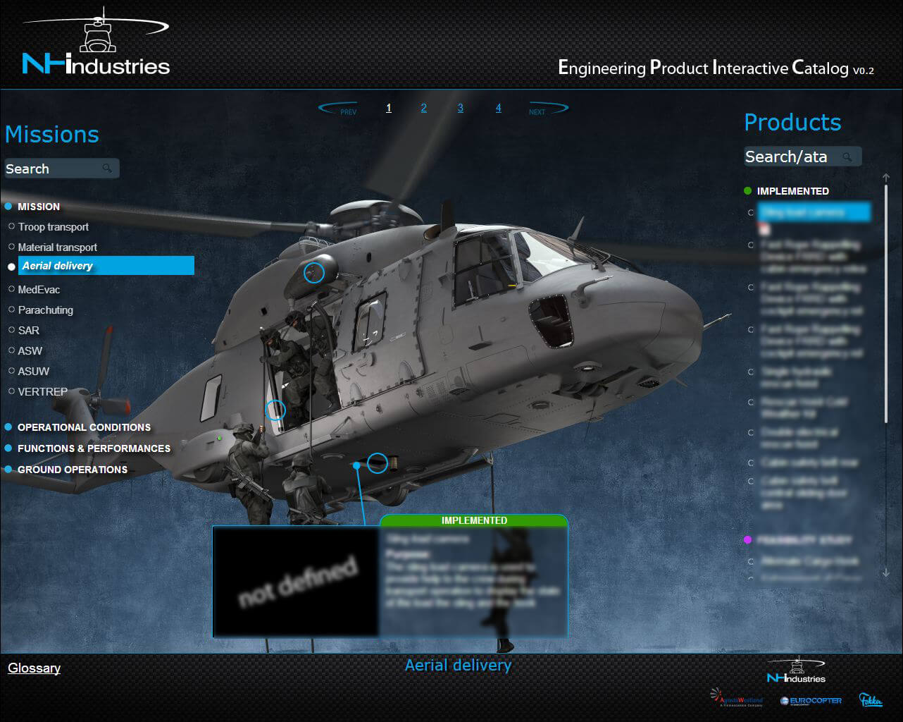 Application Configurateur hélicoptère