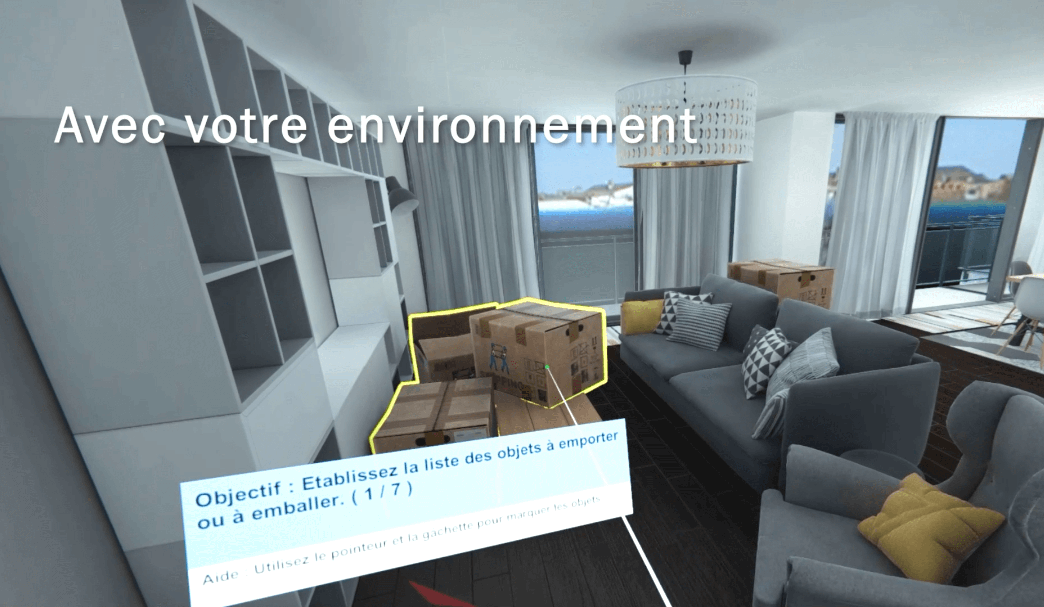 Application métier du déménagement VR